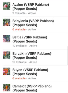 Mythical Places (VSRP Pablano) (T-E Mix) (Pepper Seeds)