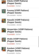 Load image into Gallery viewer, Mythical Places (VSRP Pablano) (T-E Mix) (Pepper Seeds)