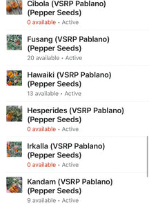 Mythical Places (VSRP Pablano) (T-E Mix) (Pepper Seeds)